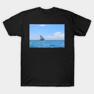 African Boat in Indian Ocean Zanzibar Tanzania T-Shirt